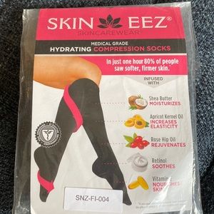 New in package hydrating compression socks black